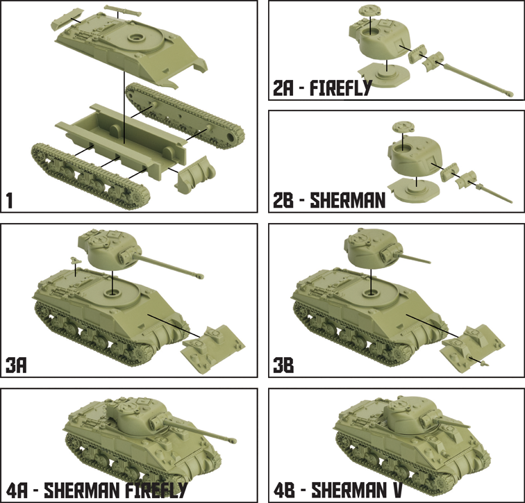 World Of Tanks Miniatures Game Sherman VC Firefly Expansion 